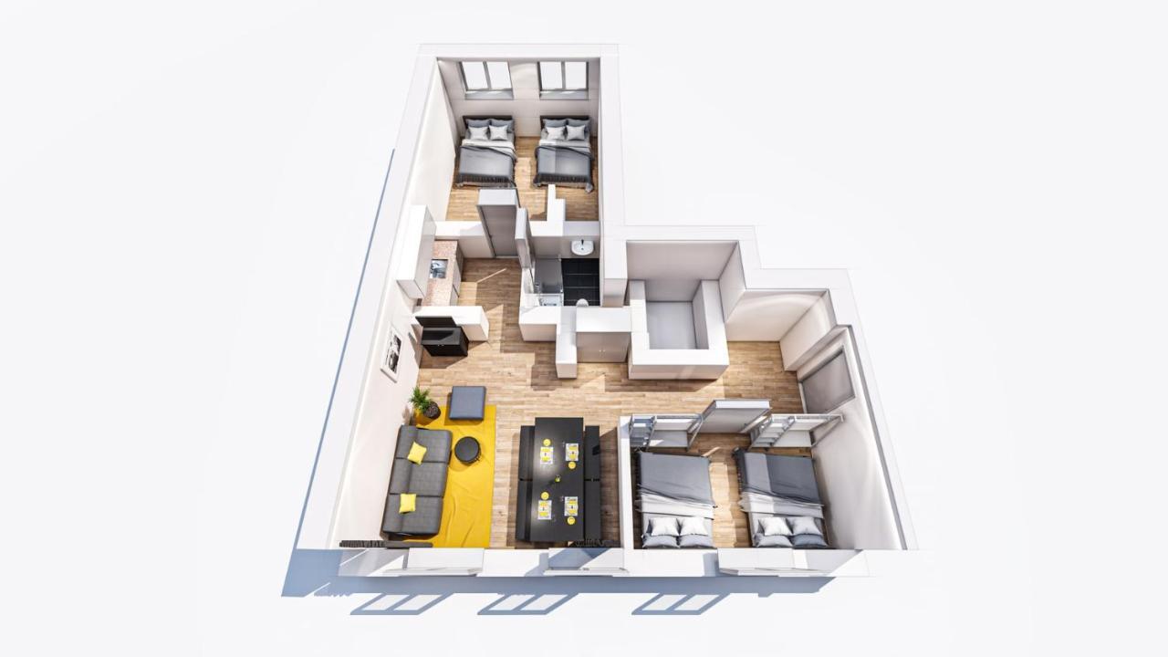 Marienplatz Apartment 2 Bedrooms Living Room Kitchen Munich Extérieur photo